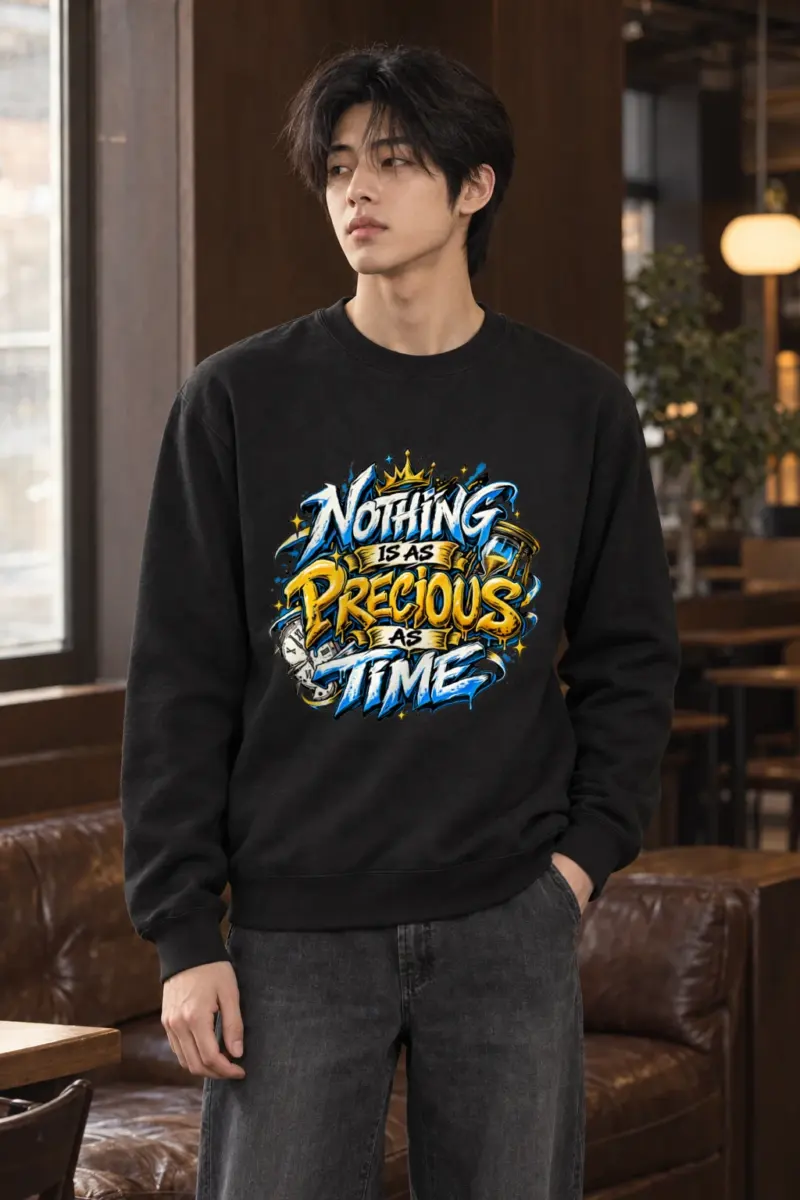 "Crown Hourgraffiti" Heavy Blend Unisex Crewneck Sweatshirt