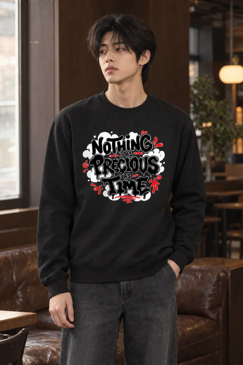 "Precious Time" Heavy Blend Unisex Crewneck Sweatshirt | Gildan 18000
