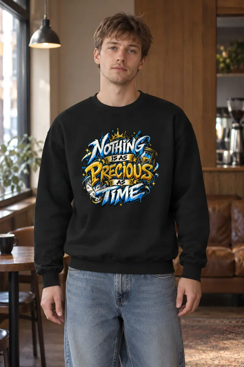"Crown Hourgraffiti" Heavy Blend Unisex Crewneck Sweatshirt