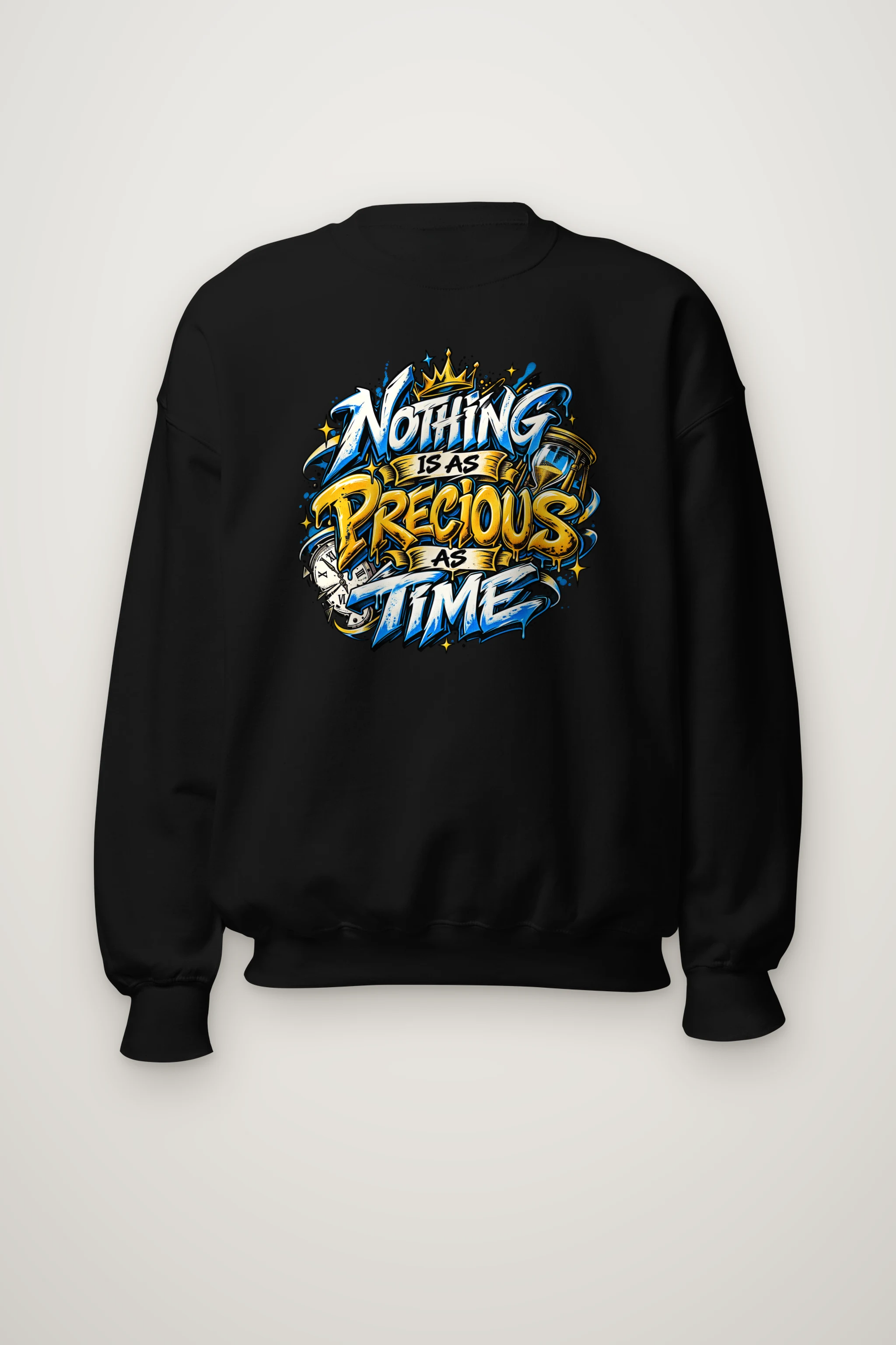"Crown Hourgraffiti" Heavy Blend Unisex Crewneck Sweatshirt