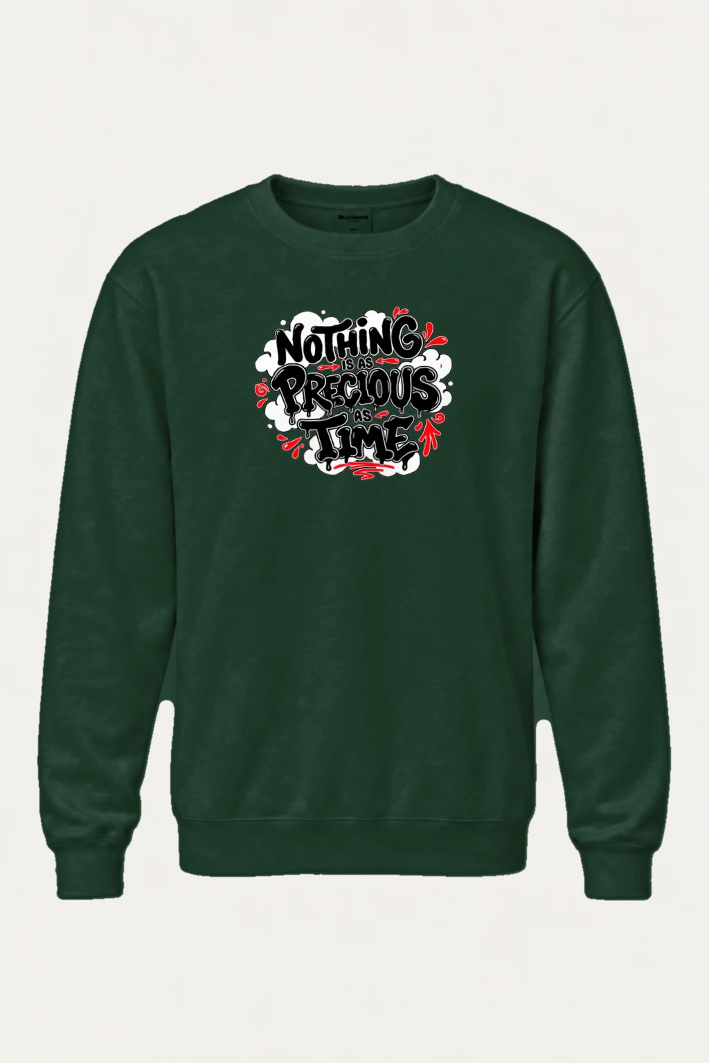 "Precious Time" Heavy Blend Unisex Crewneck Sweatshirt | Gildan 18000
