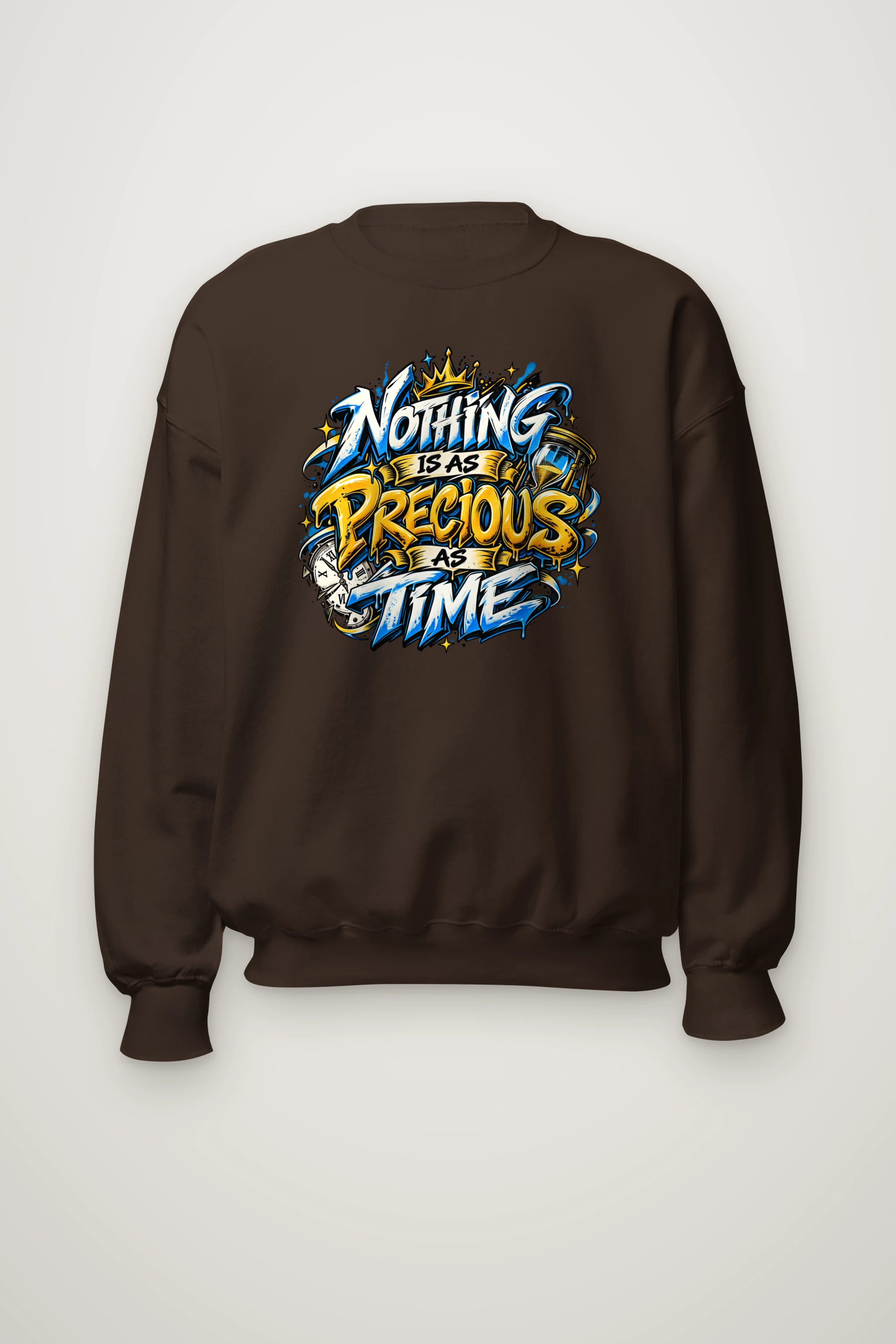 "Crown Hourgraffiti" Heavy Blend Unisex Crewneck Sweatshirt