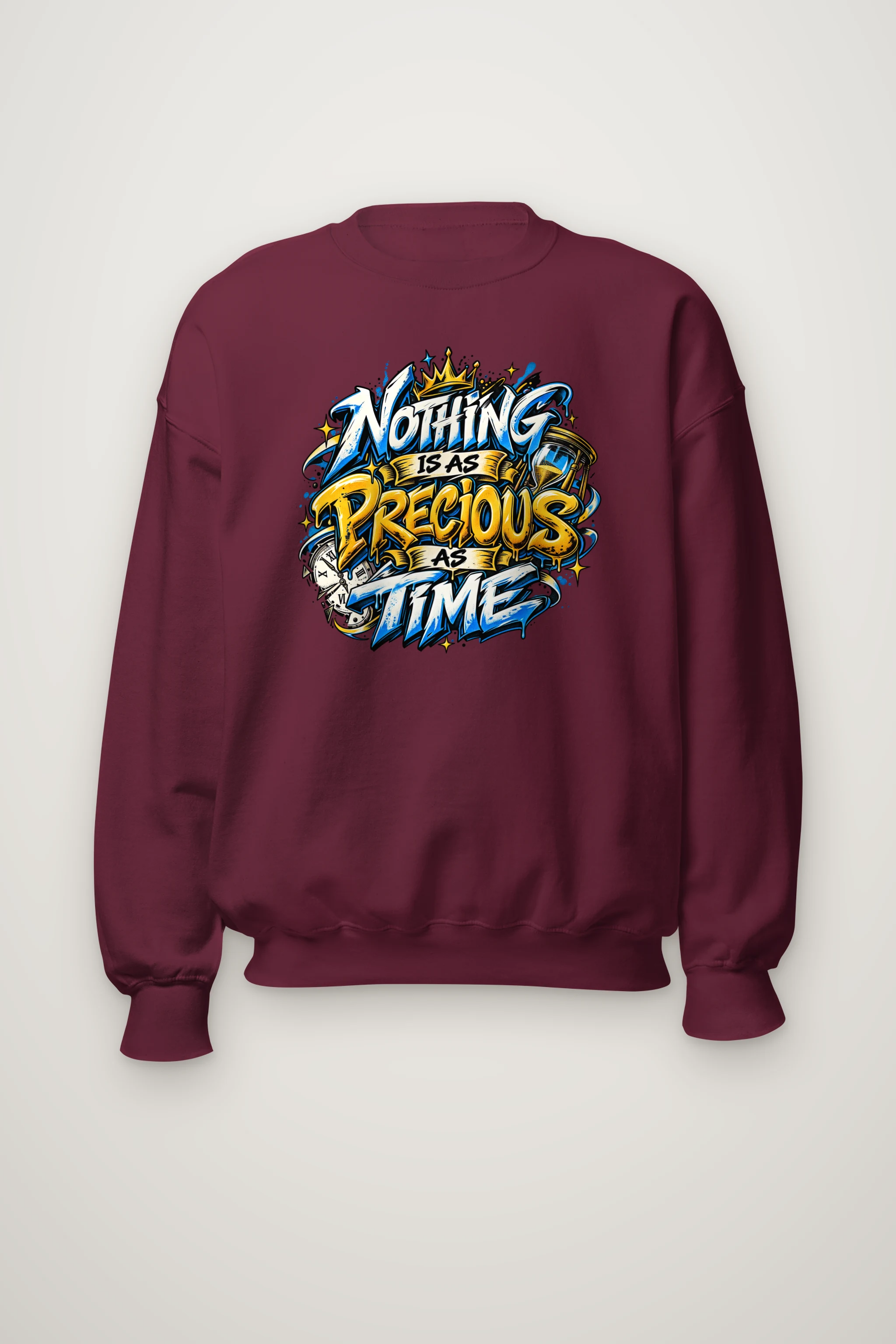 "Crown Hourgraffiti" Heavy Blend Unisex Crewneck Sweatshirt