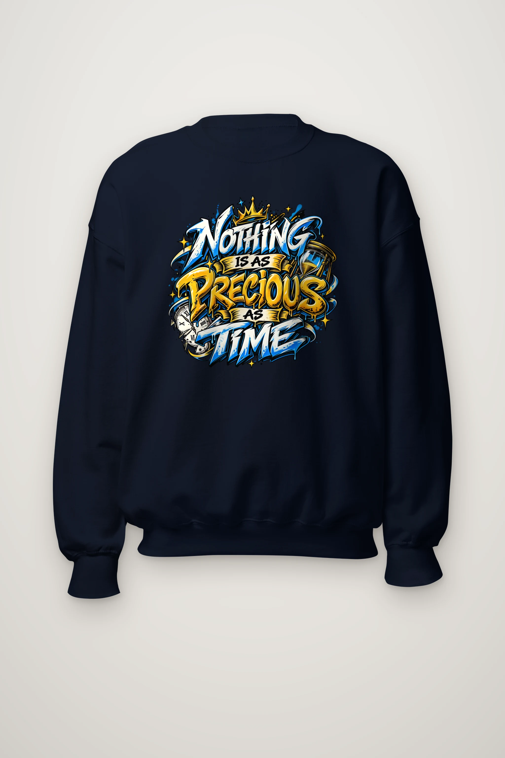"Crown Hourgraffiti" Heavy Blend Unisex Crewneck Sweatshirt
