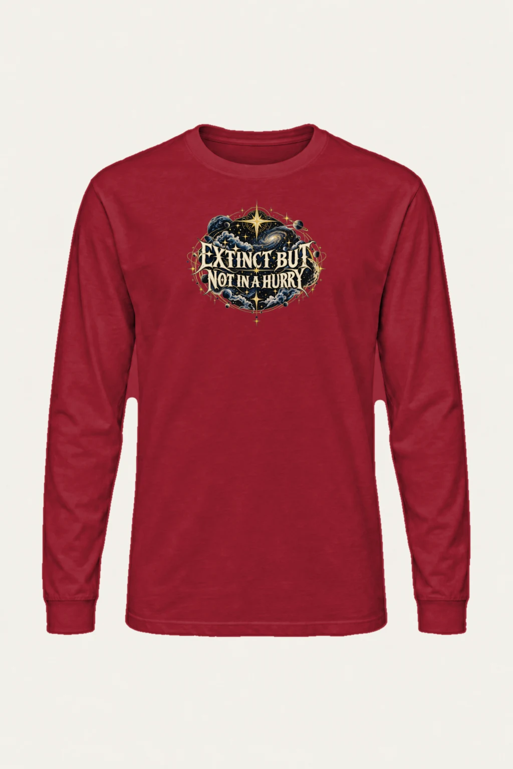 "Prehistoric Procrastinator" Unisex Longsleeve T-shirt | Gildan 2400