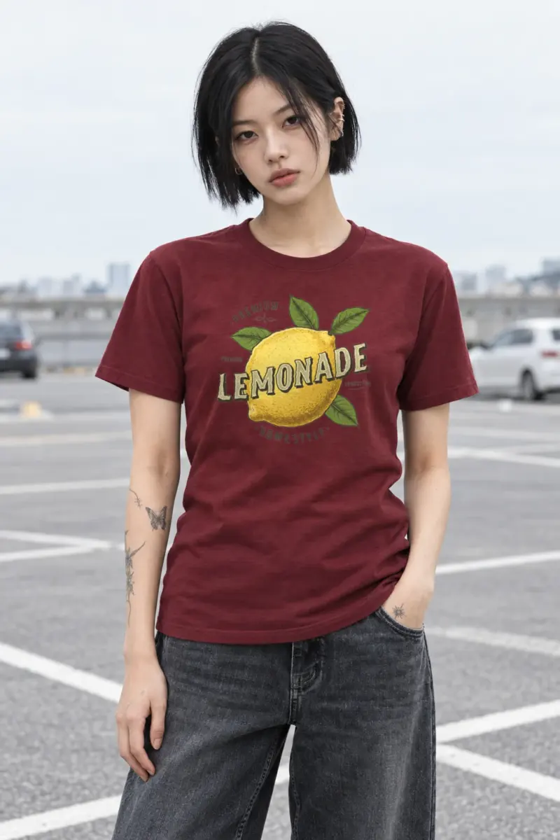 "Premium Lemonade" Heavyweight Unisex Crewneck T-shirt