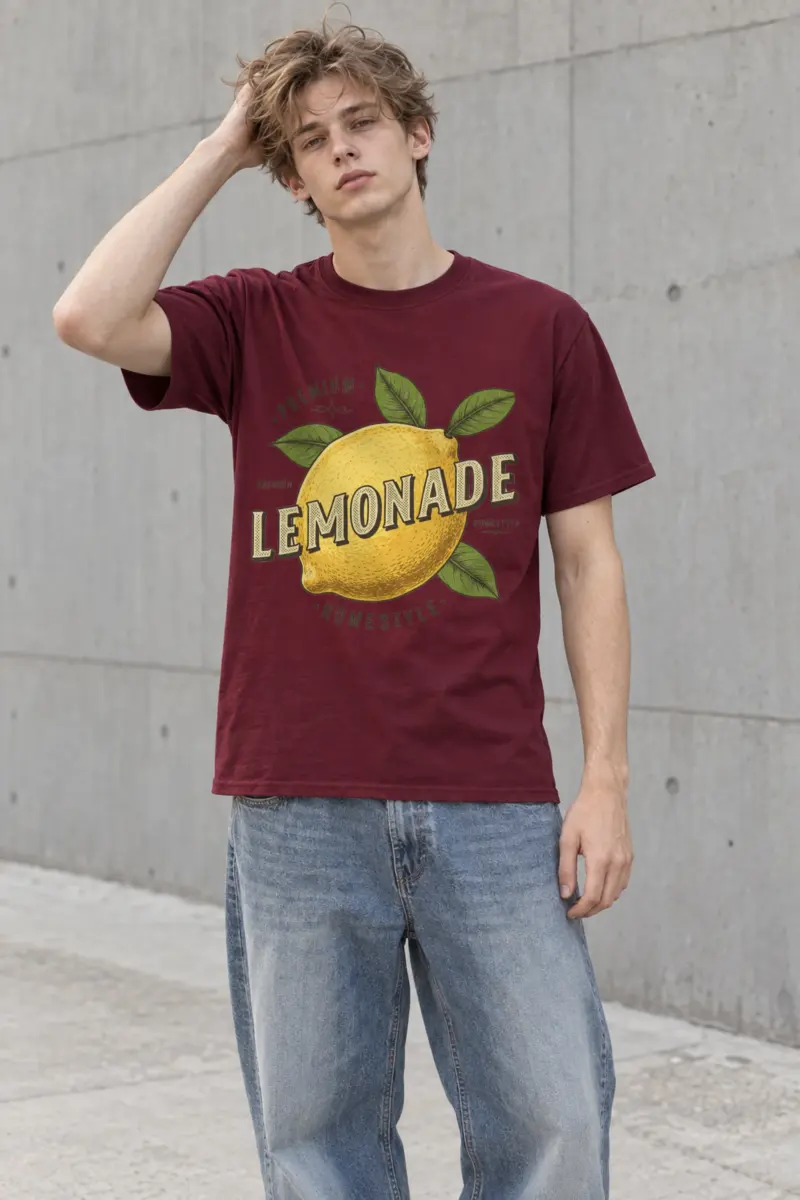 "Premium Lemonade" Heavyweight Unisex Crewneck T-shirt