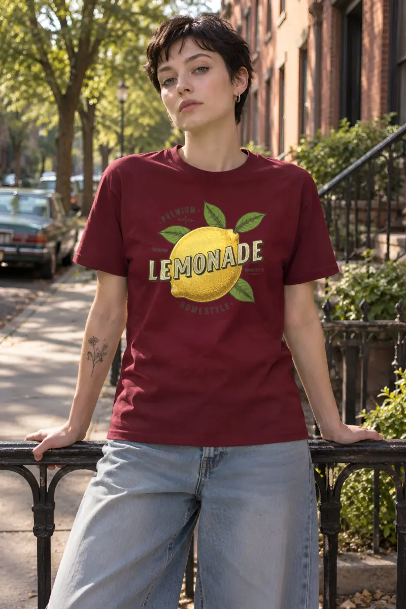 "Premium Lemonade" Heavyweight Unisex Crewneck T-shirt