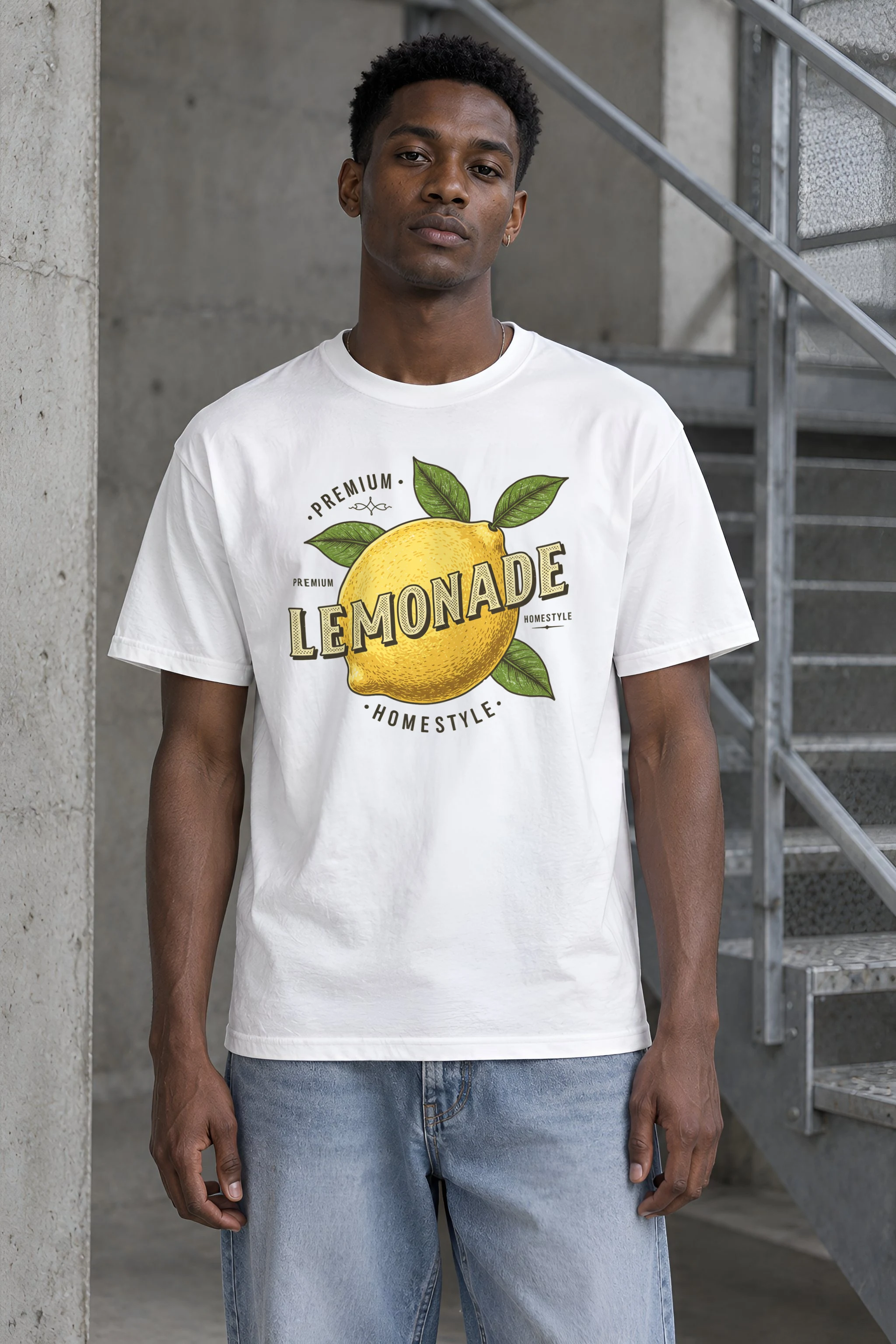 "Premium Lemonade" Heavyweight Unisex Crewneck T-shirt