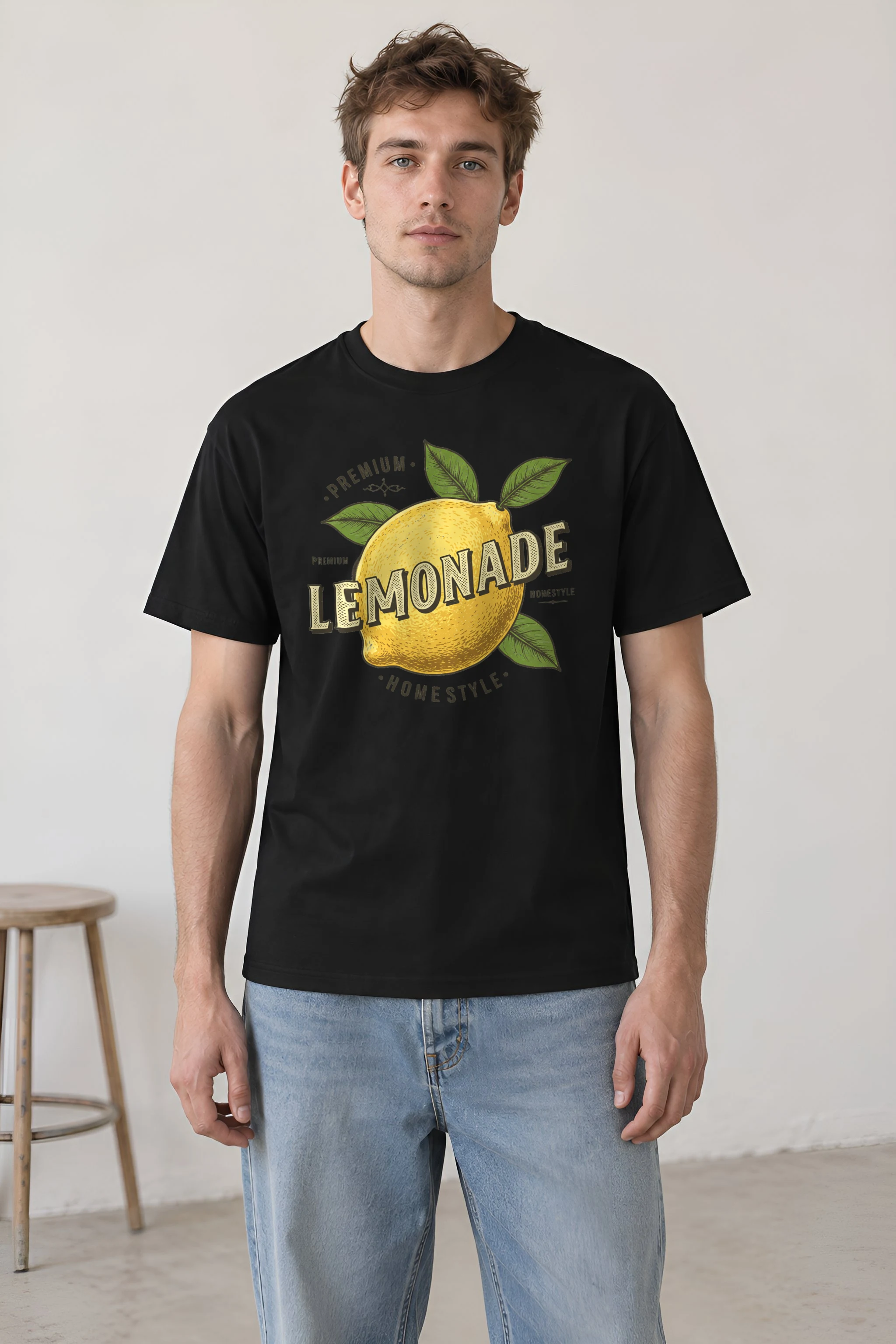 "Premium Lemonade" Heavyweight Unisex Crewneck T-shirt