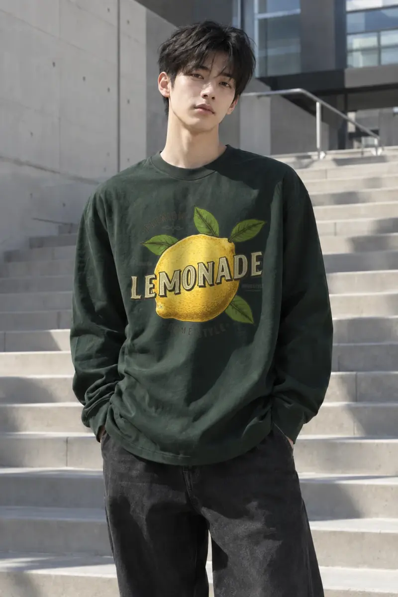 "Premium Lemonade Homestyle" Unisex Longsleeve T-shirt | Gildan 2400