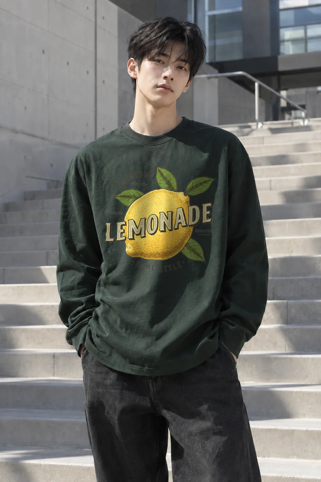 "Premium Lemonade Homestyle" Unisex Longsleeve T-shirt | Gildan 2400