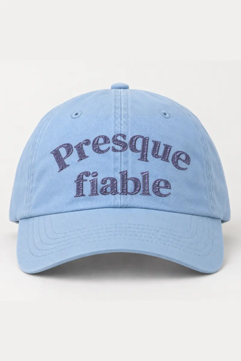 "Presque fiable" Classic Dad Hat · Embroidered