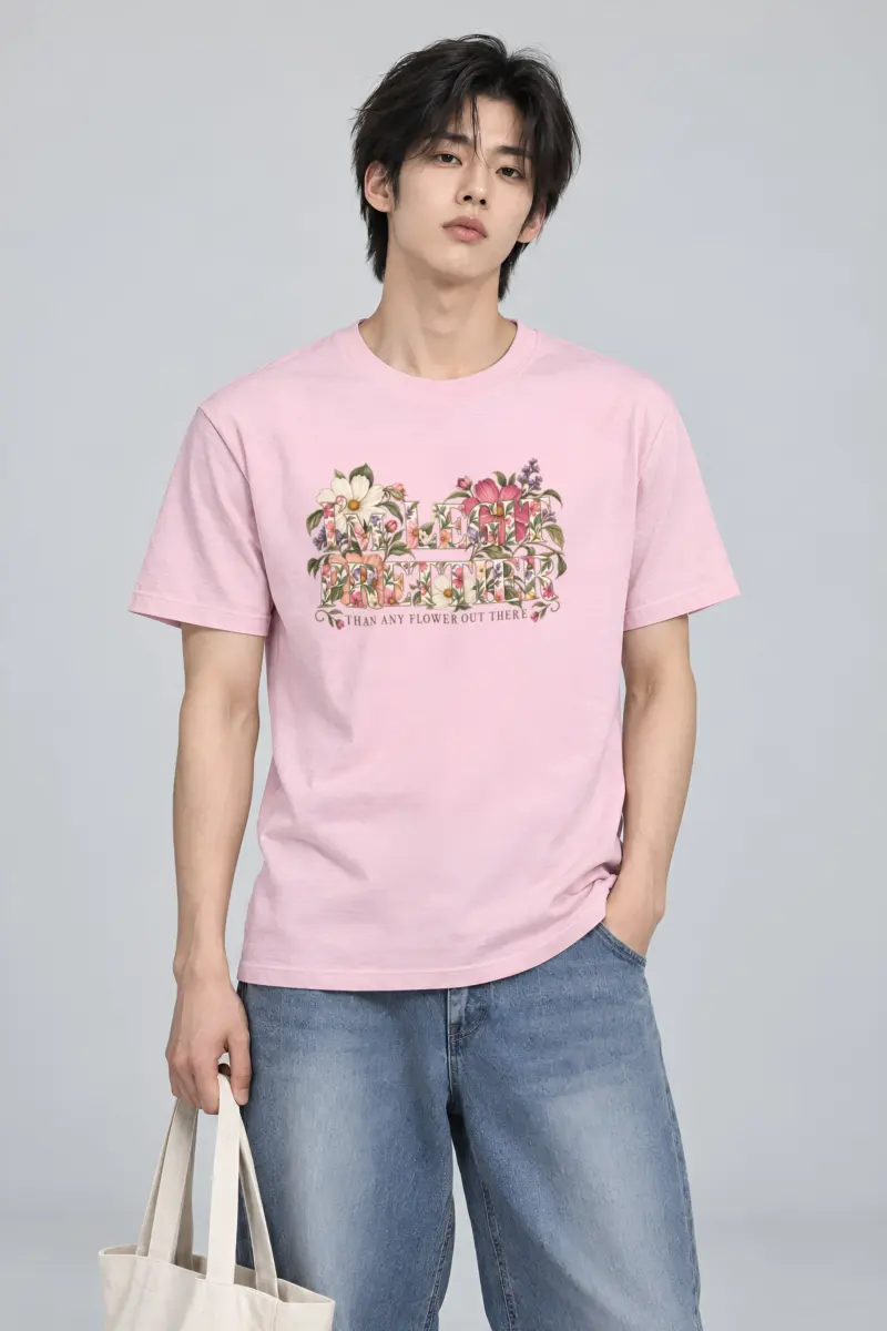 "Prettier Than Any Flower" Heavyweight Unisex Crewneck T-shirt