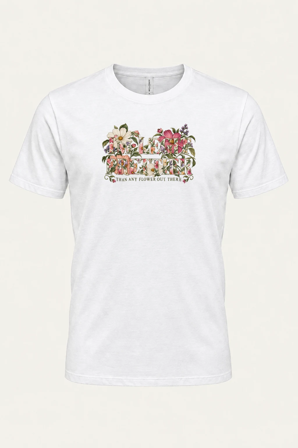 "Prettier Than Any Flower" Heavyweight Unisex Crewneck T-shirt | Gildan 5000