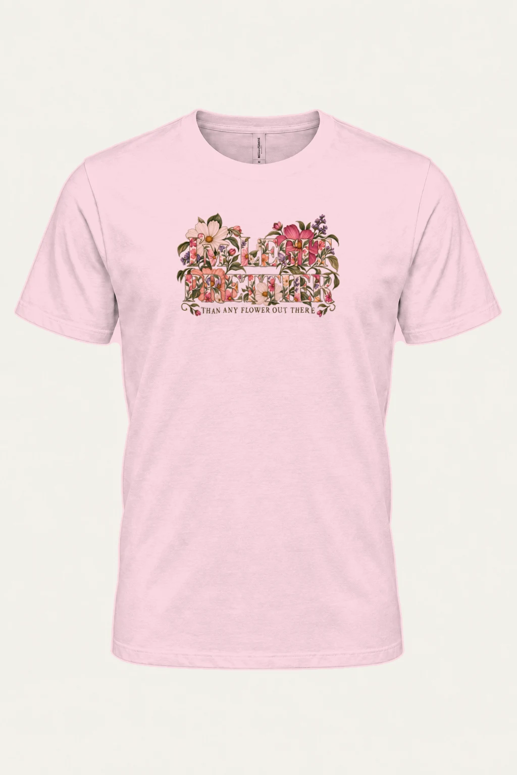 "Prettier Than Any Flower" Heavyweight Unisex Crewneck T-shirt | Gildan 5000