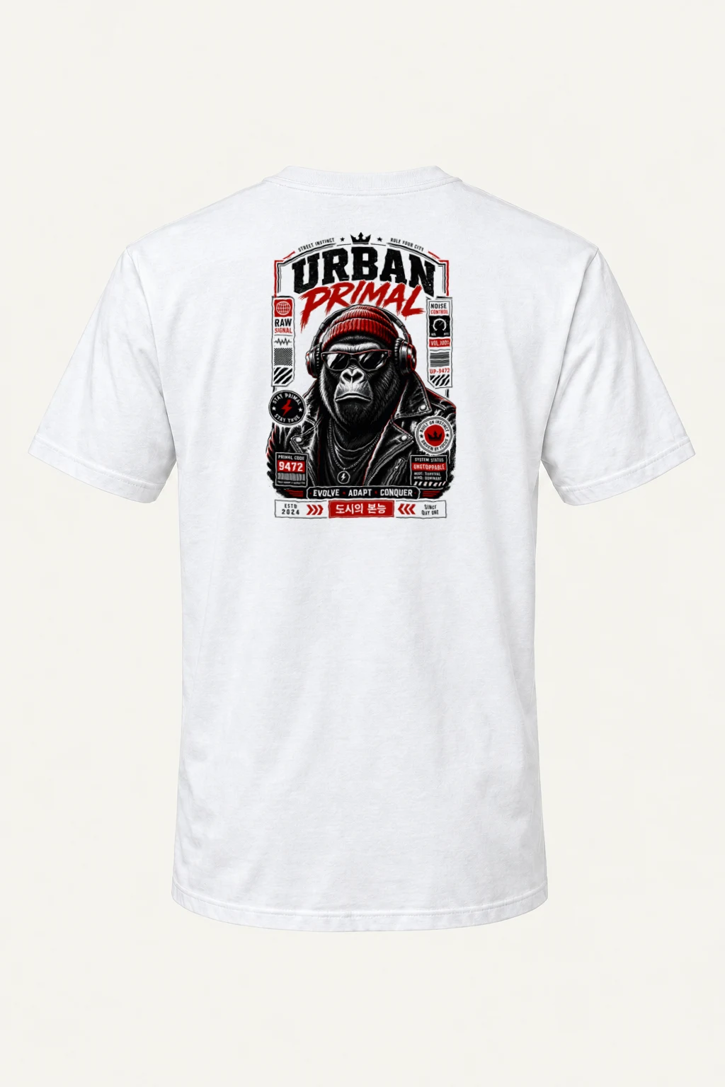"Primal Code" Heavyweight Unisex Crewneck T-shirt | Gildan 5000