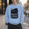 "Private Signal" Heavy Blend Unisex Crewneck Sweatshirt | Gildan 18000