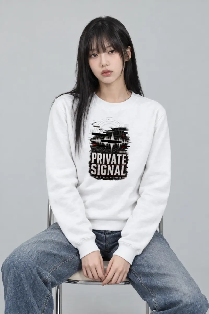 "Private Signal" Heavy Blend Unisex Crewneck Sweatshirt