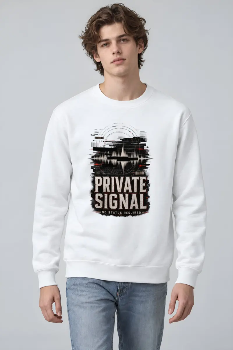 "Private Signal" Heavy Blend Unisex Crewneck Sweatshirt