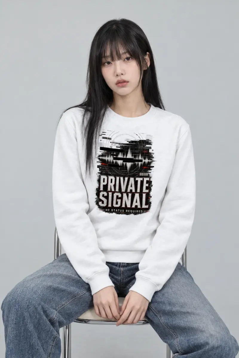 "Private Signal" Heavy Blend Unisex Crewneck Sweatshirt
