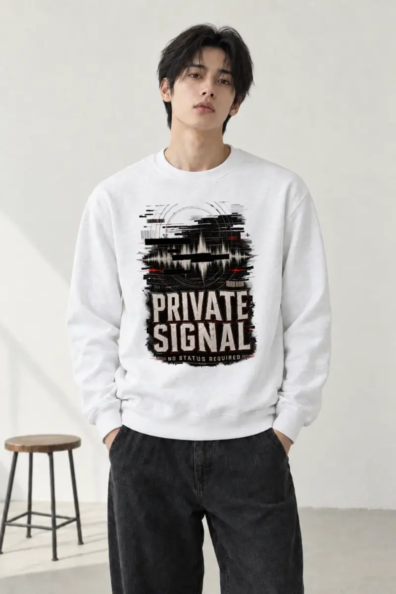 "Private Signal" Heavy Blend Unisex Crewneck Sweatshirt
