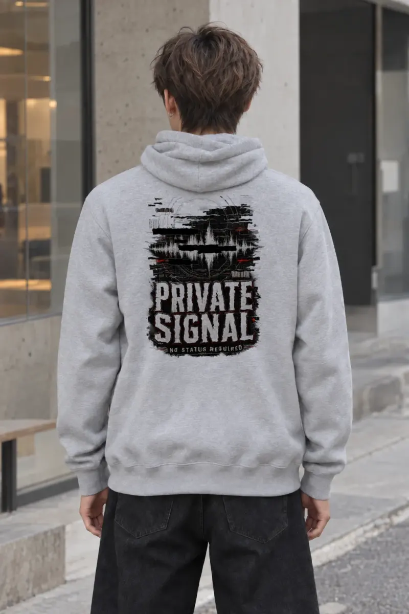 "Private Signal" Heavy Blend Unisex Pullover Hoodie