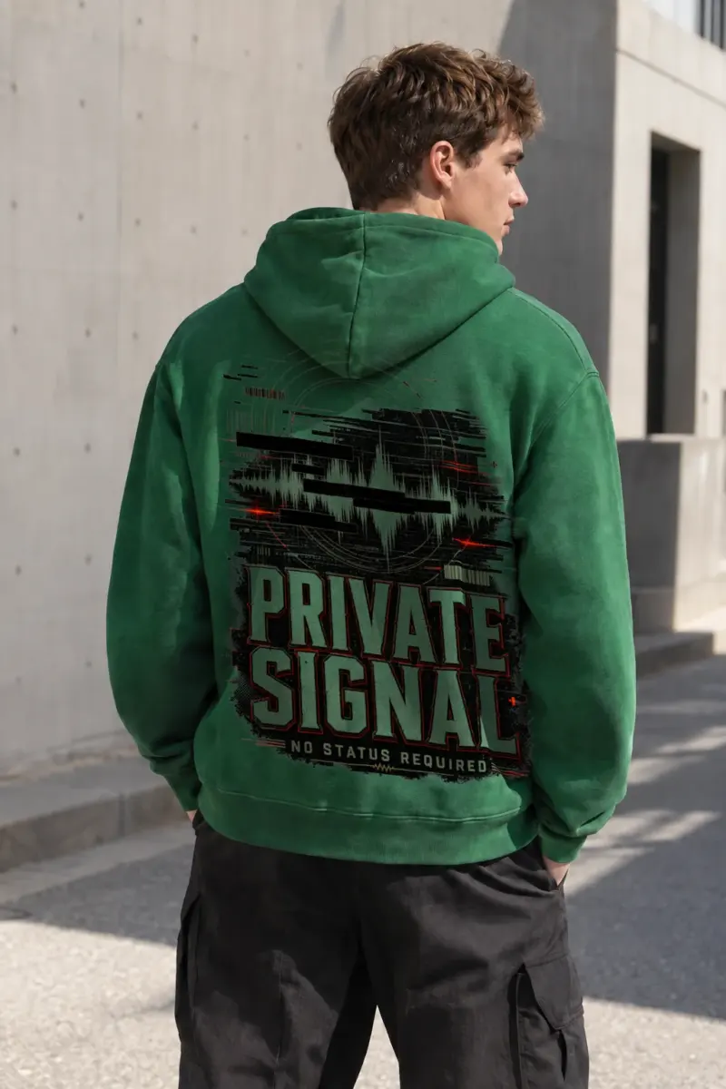 "Private Signal" Heavy Blend Unisex Pullover Hoodie | Gildan 18500