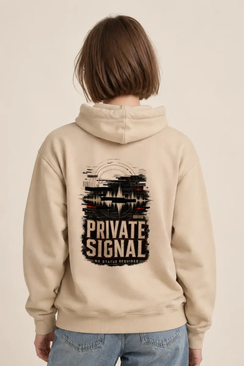 "Private Signal" Heavy Blend Unisex Pullover Hoodie