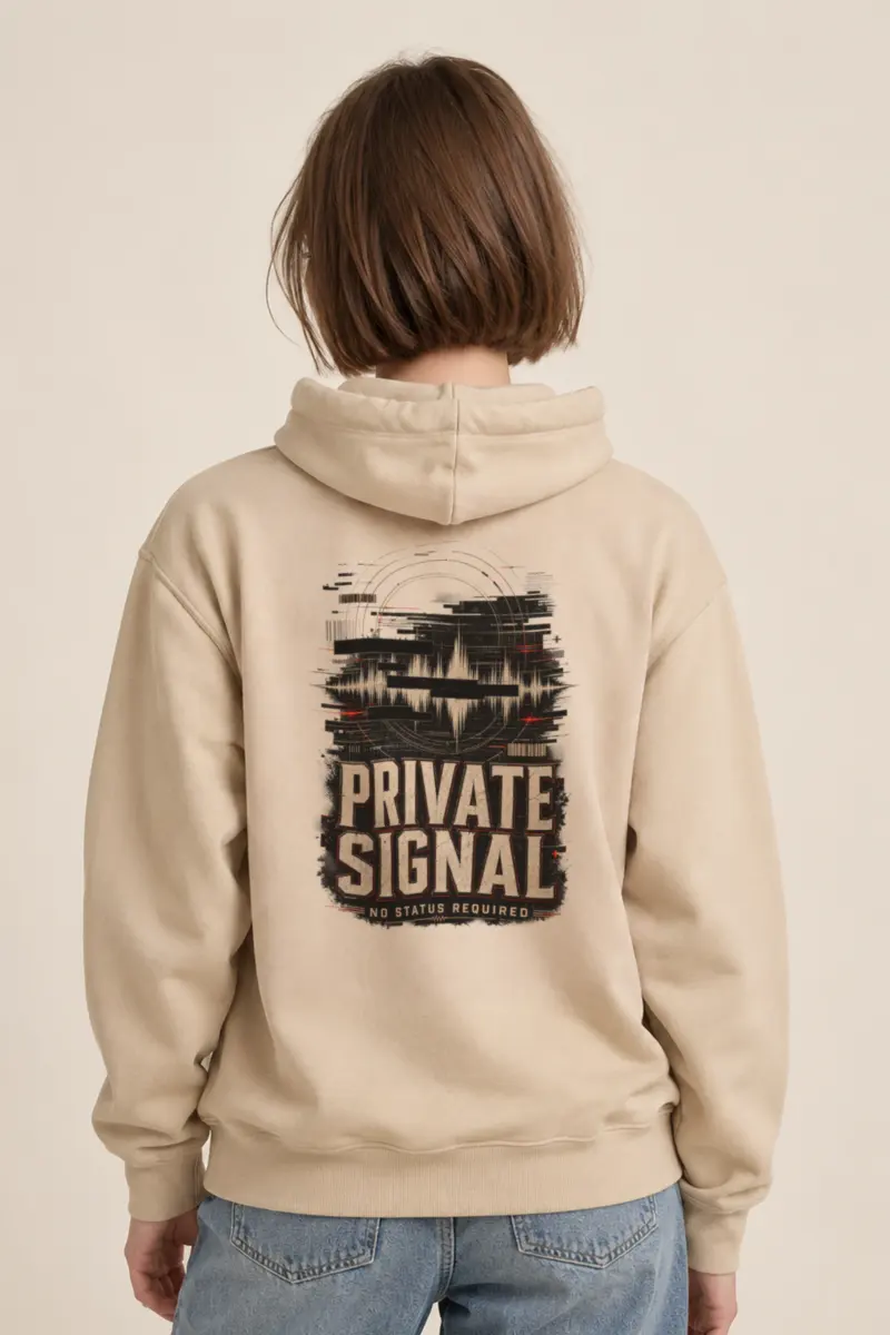 "Private Signal" Heavy Blend Unisex Pullover Hoodie