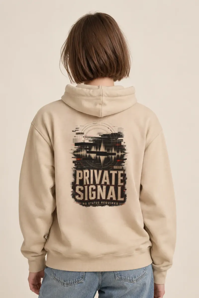 "Private Signal" Heavy Blend Unisex Pullover Hoodie