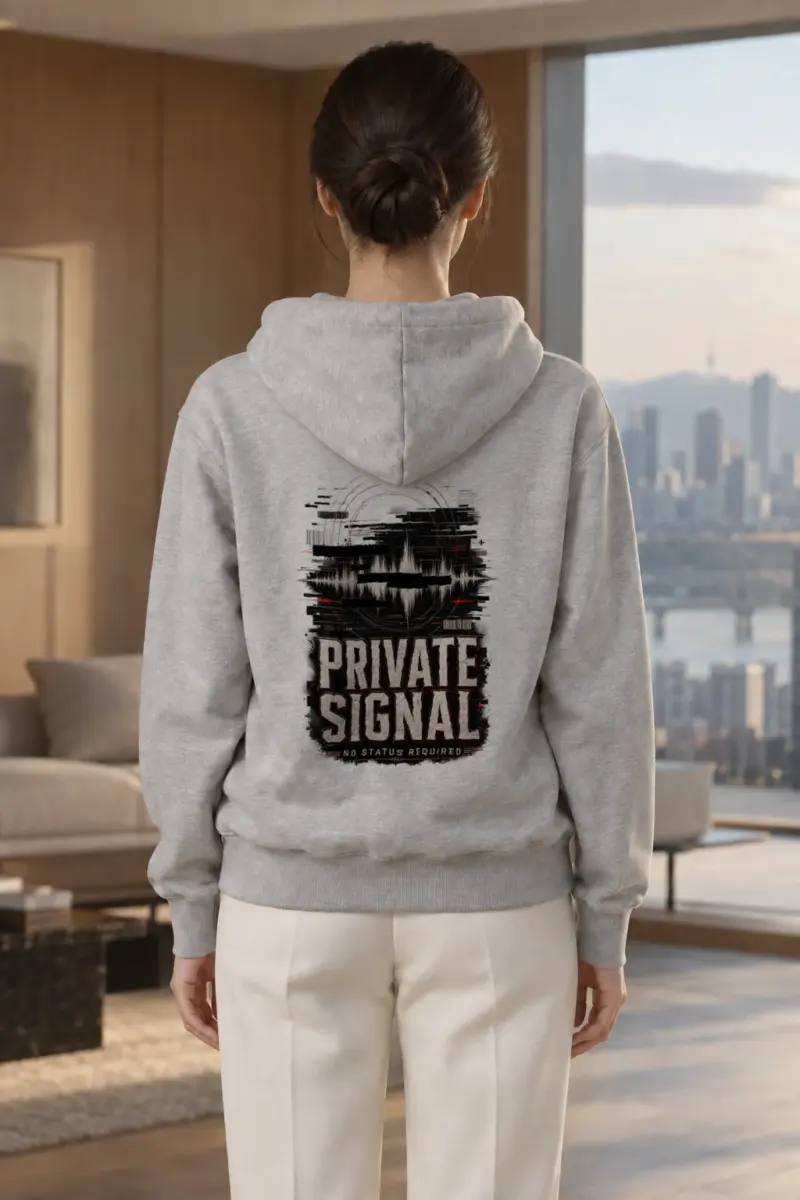 "Private Signal" Heavy Blend Unisex Pullover Hoodie | Gildan 18500