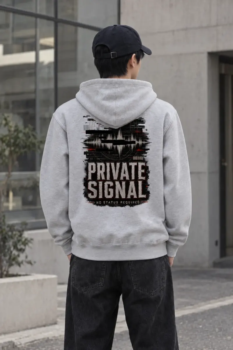 "Private Signal" Heavy Blend Unisex Pullover Hoodie