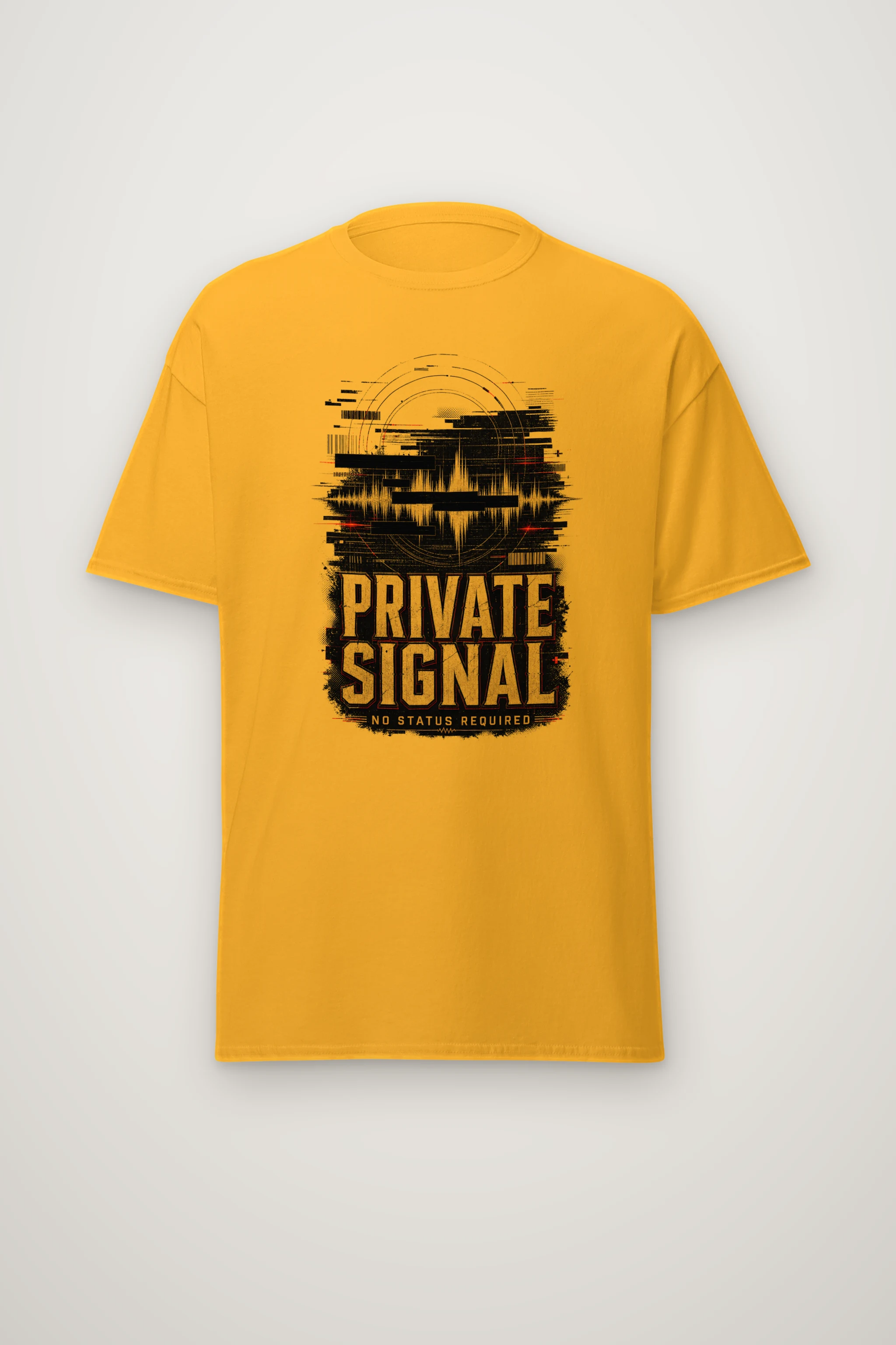 "Private Signal" Heavyweight Unisex Crewneck T-shirt