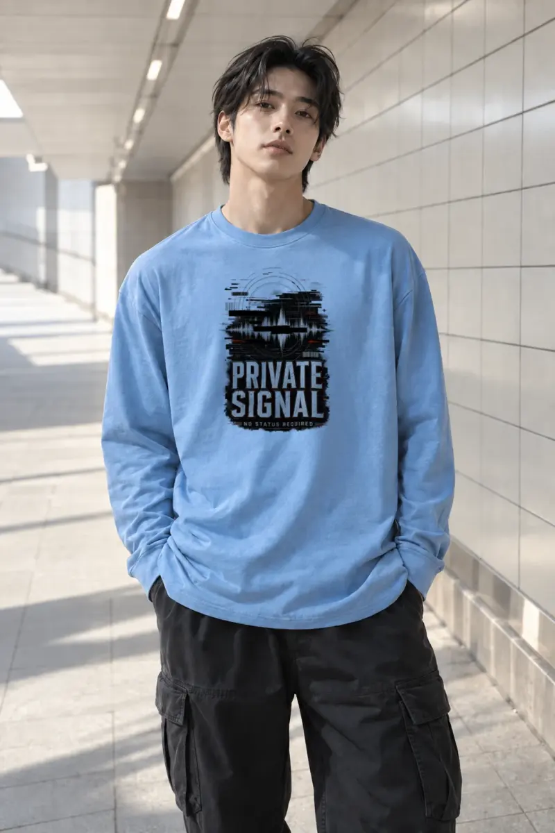 "Private Signal" Unisex Longsleeve T-shirt | Gildan 2400