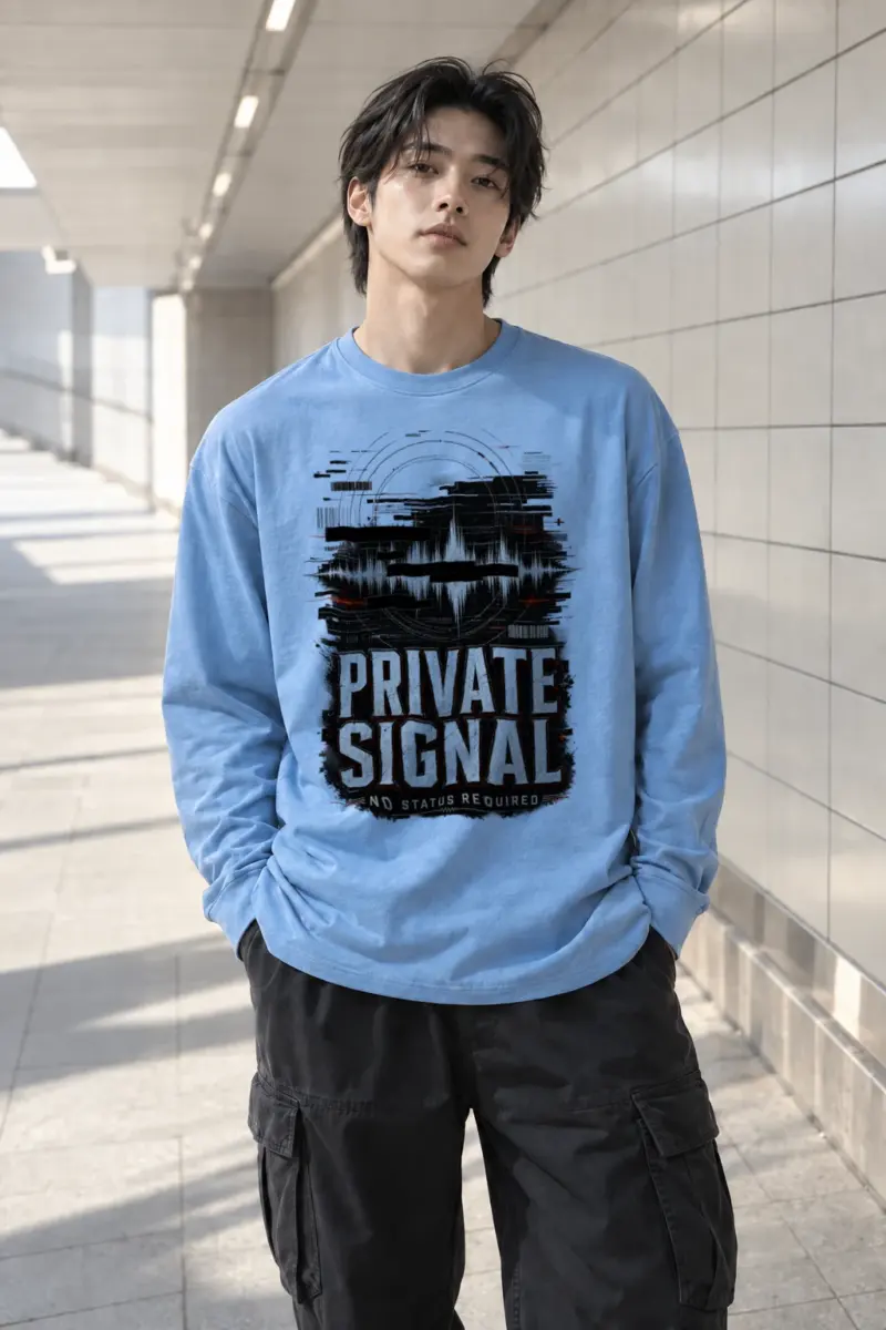 "Private Signal" Unisex Longsleeve T-shirt | Gildan 2400