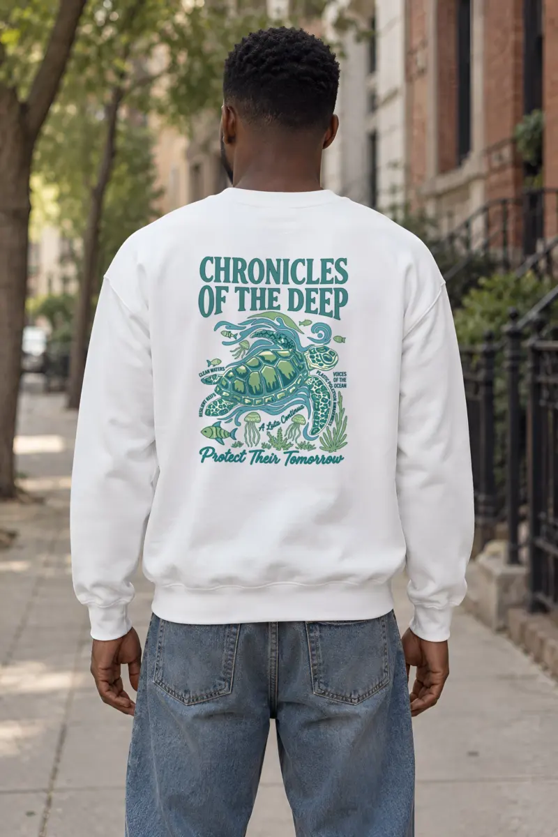 "Protect Their Tomorrow" Heavy Blend Unisex Crewneck Sweatshirt