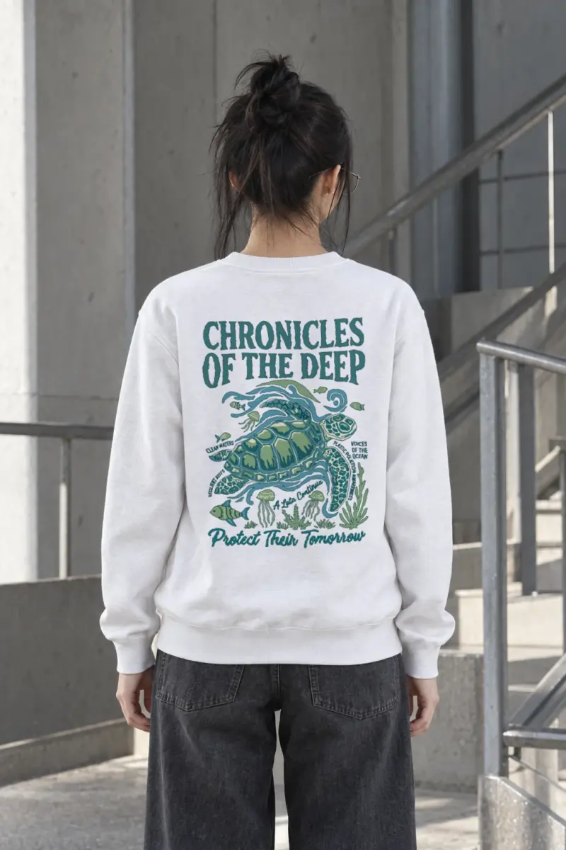 "Protect Their Tomorrow" Heavy Blend Unisex Crewneck Sweatshirt