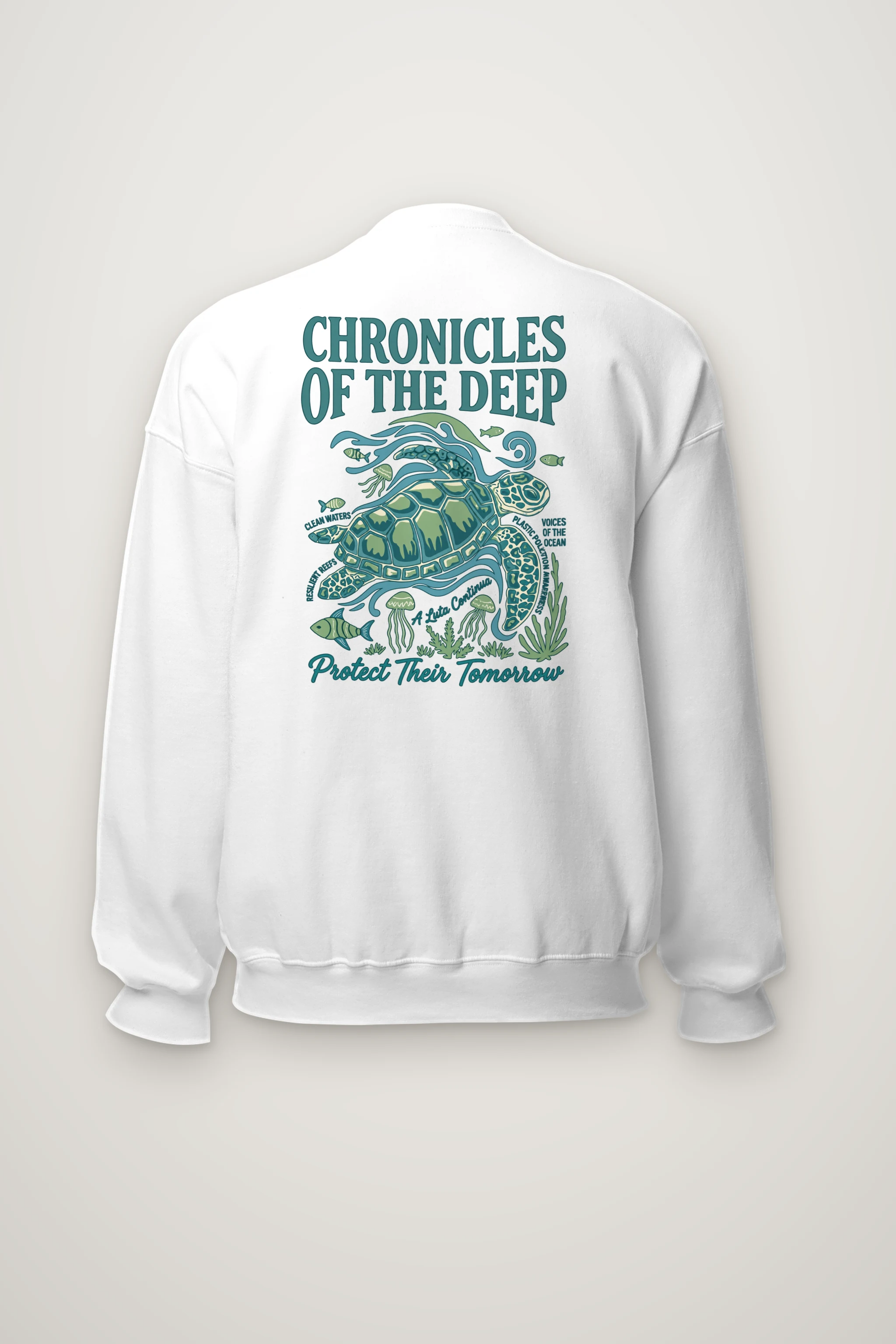"Protect Their Tomorrow" Heavy Blend Unisex Crewneck Sweatshirt