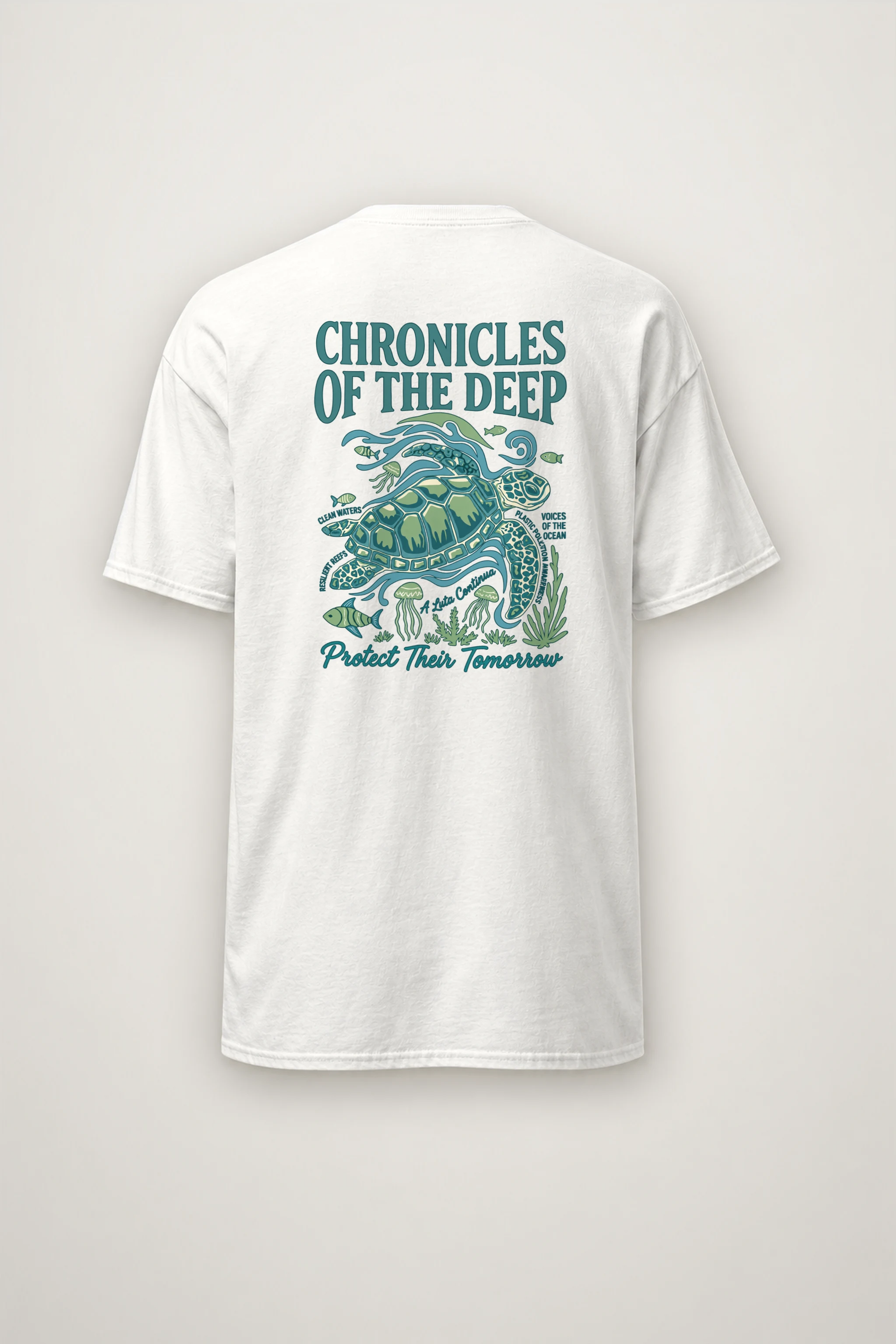 "Protect Their Tomorrow" Heavyweight Unisex Crewneck T-shirt