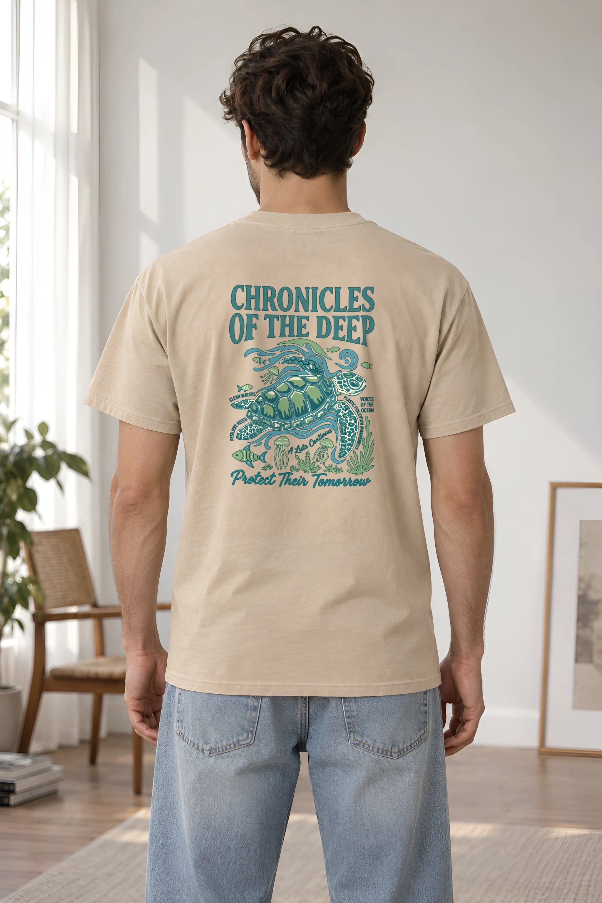"Protect Their Tomorrow" Heavyweight Unisex Crewneck T-shirt