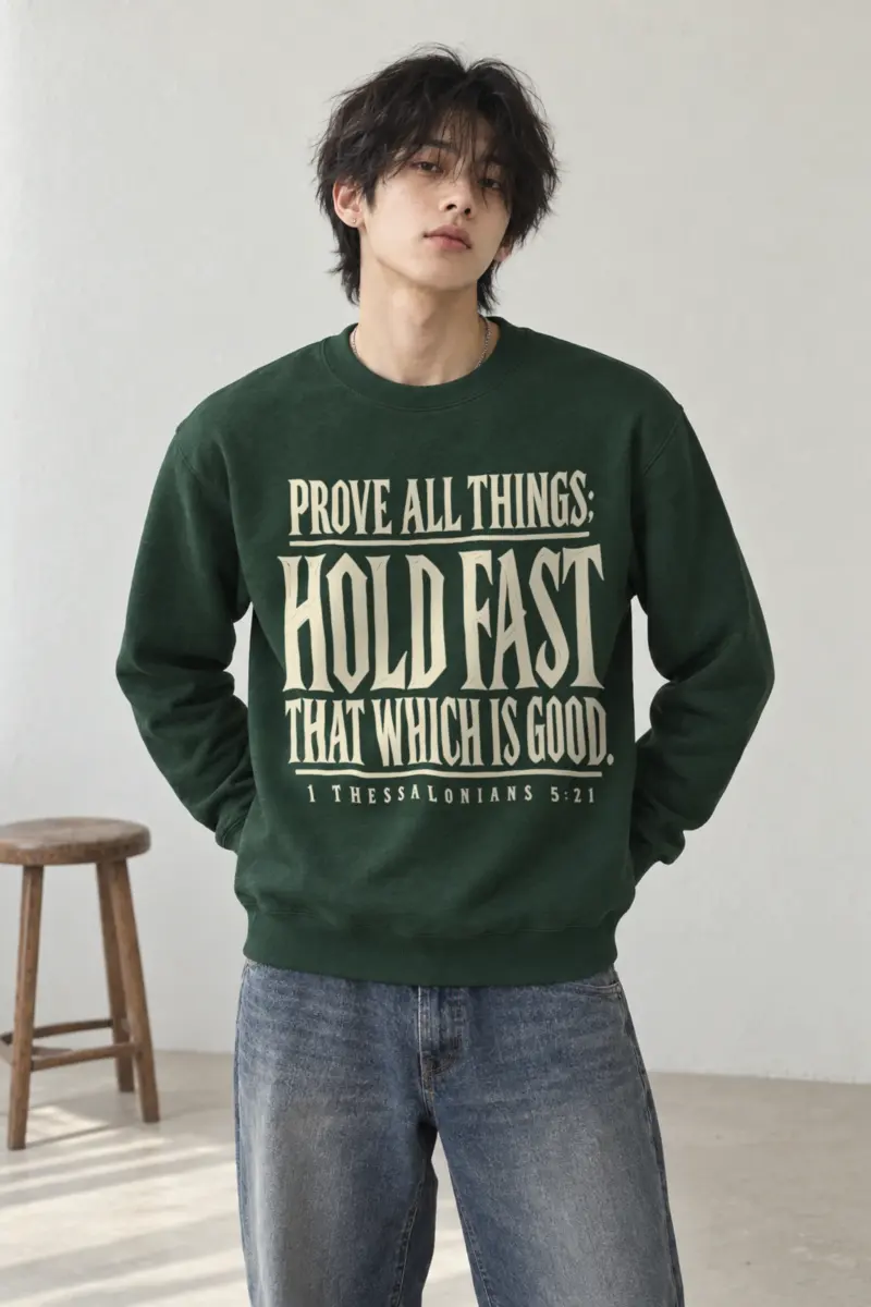 "Prove All Things Hold Fast" Heavy Blend Unisex Crewneck Sweatshirt