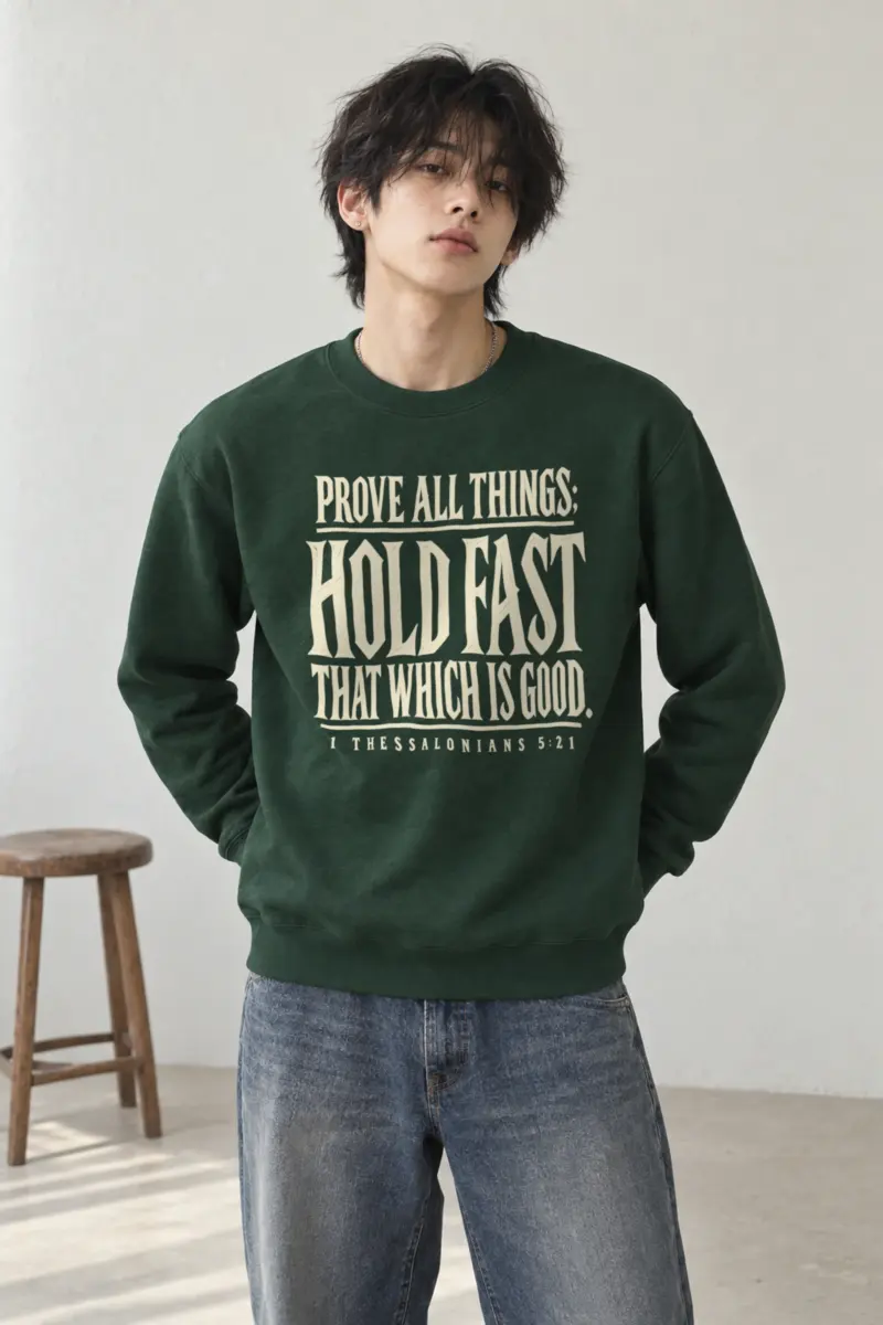 "Prove All Things Hold Fast" Heavy Blend Unisex Crewneck Sweatshirt