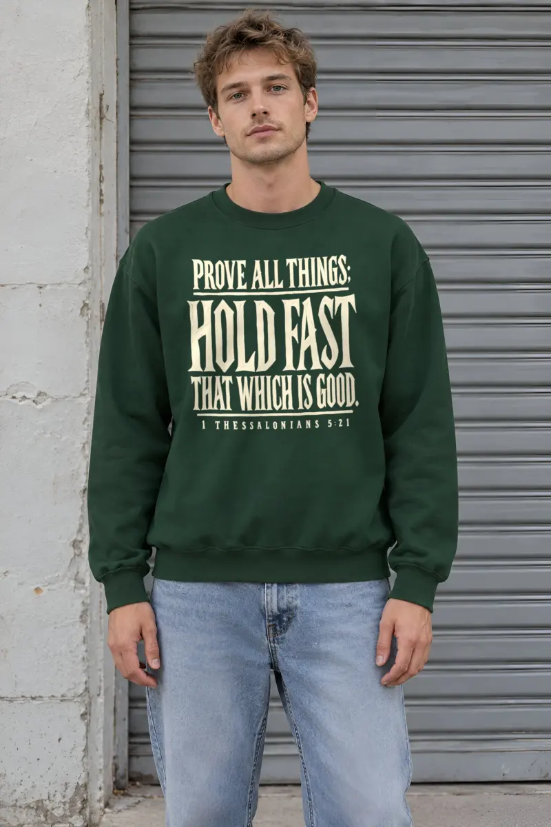 "Prove All Things Hold Fast" Heavy Blend Unisex Crewneck Sweatshirt