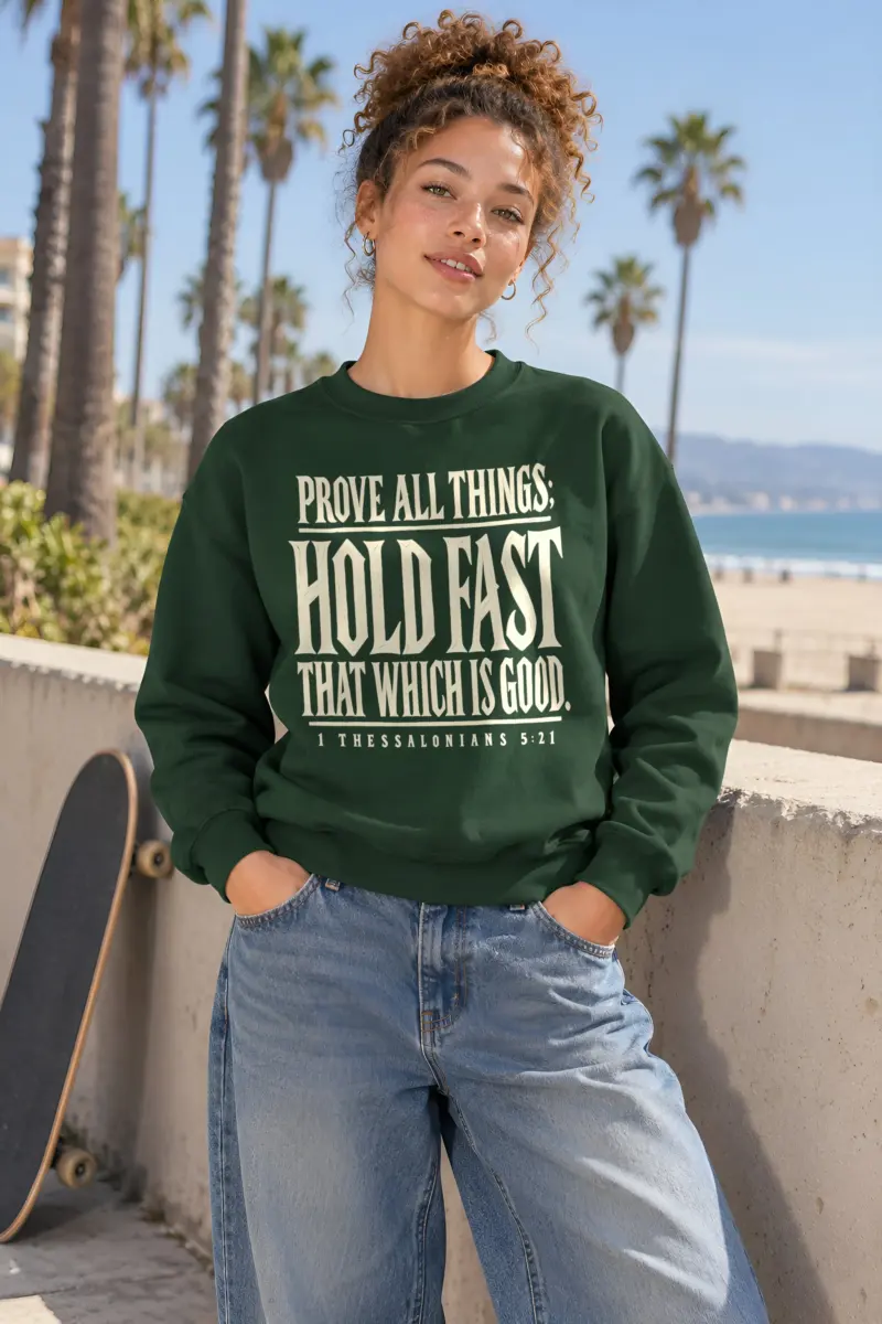 "Prove All Things Hold Fast" Heavy Blend Unisex Crewneck Sweatshirt