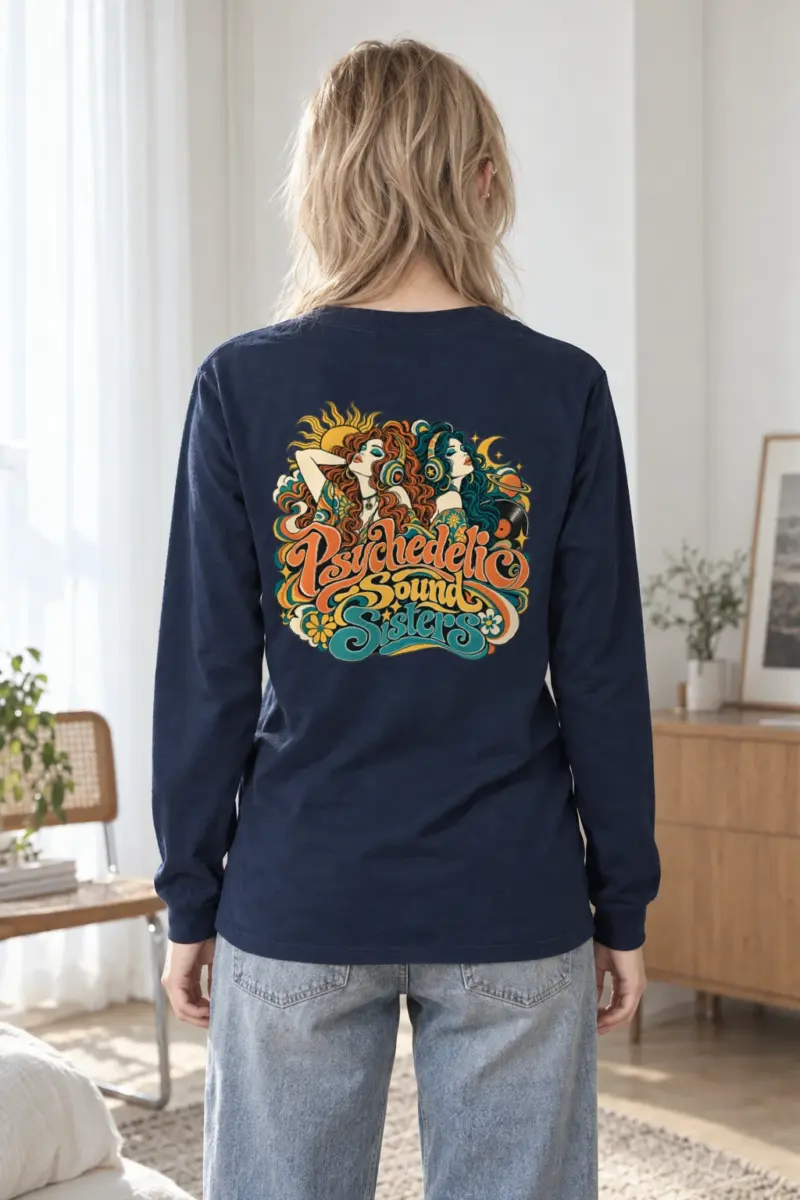 "Psychedelic Sound Sisters" Unisex Longsleeve T-shirt
