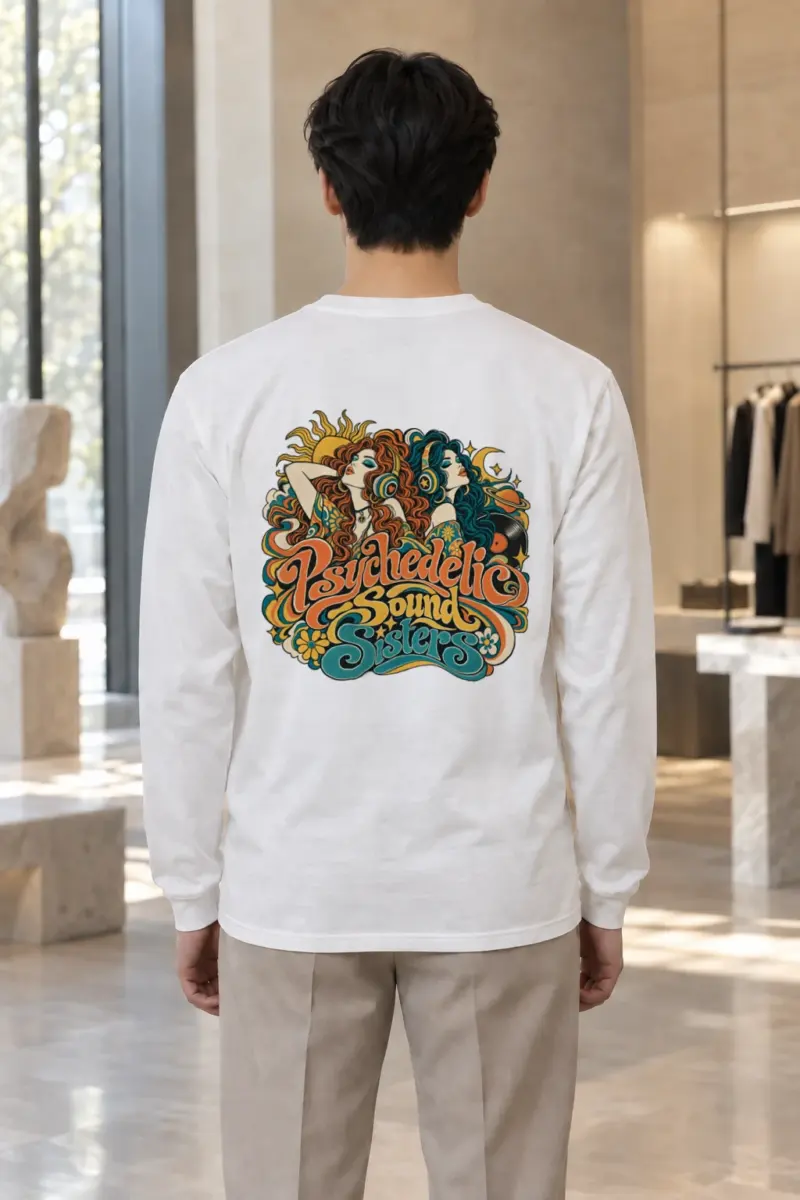 "Psychedelic Sound Sisters" Unisex Longsleeve T-shirt | Gildan 2400