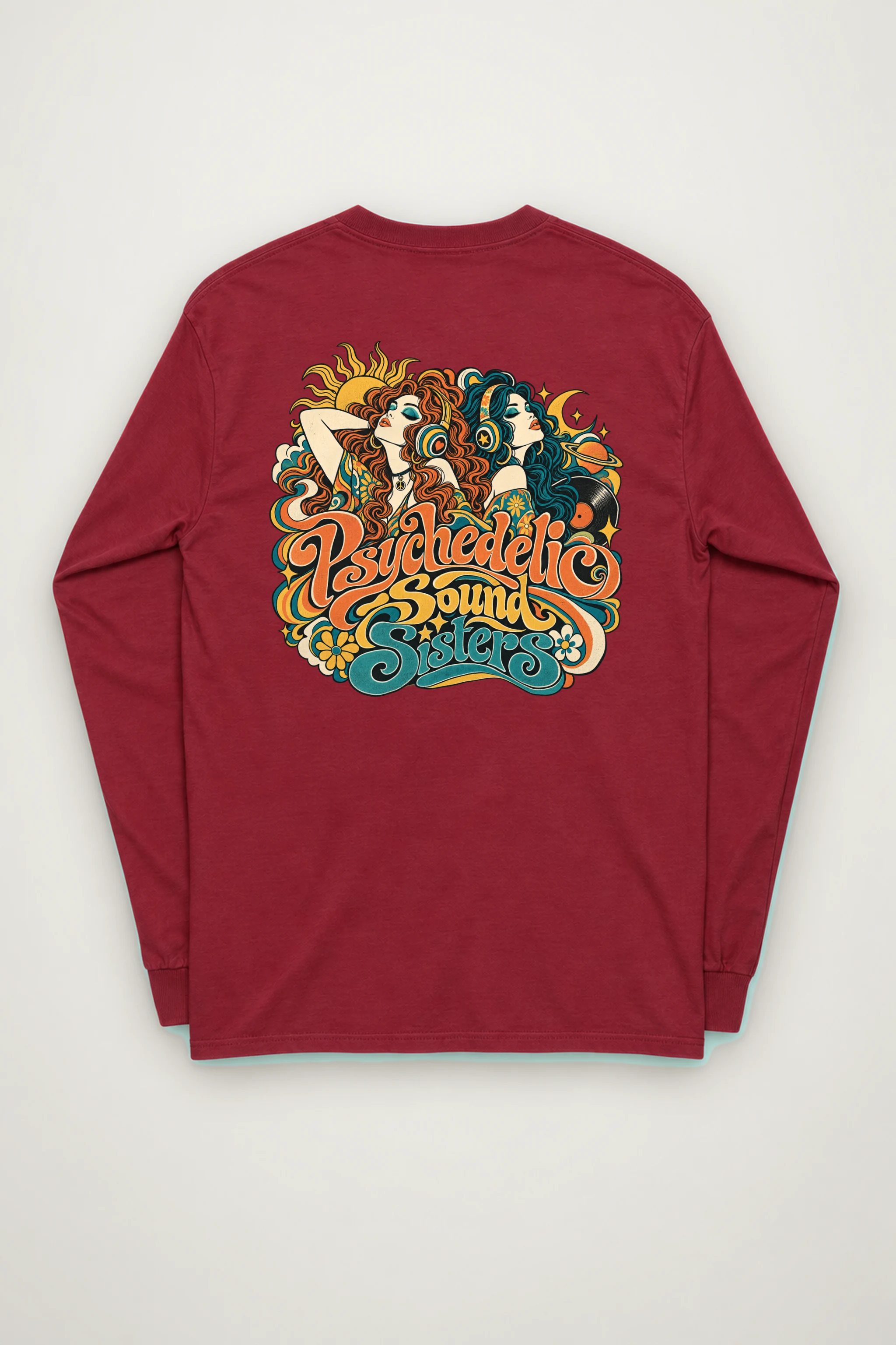 "Psychedelic Sound Sisters" Unisex Longsleeve T-shirt