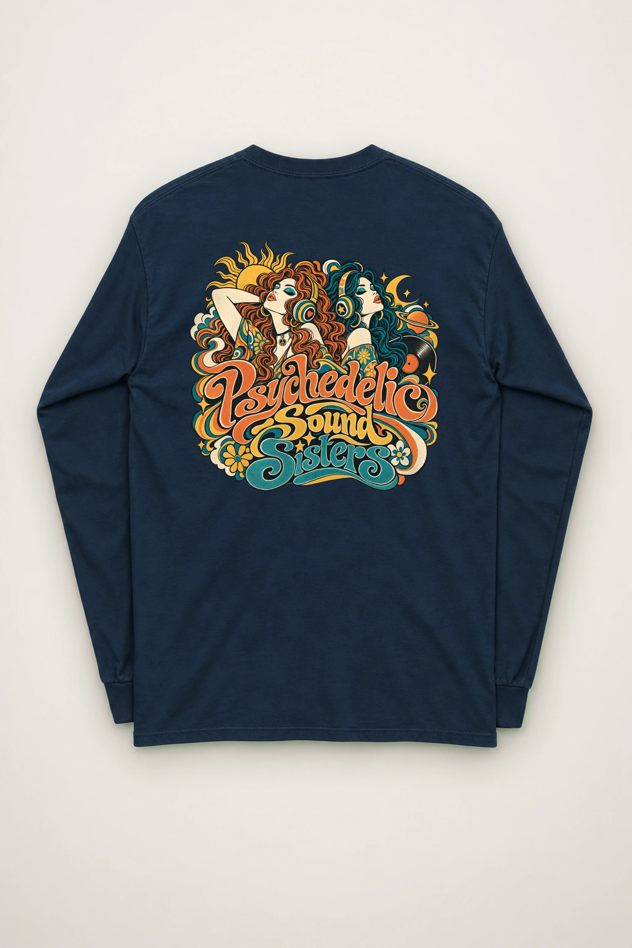 "Psychedelic Sound Sisters" Unisex Longsleeve T-shirt