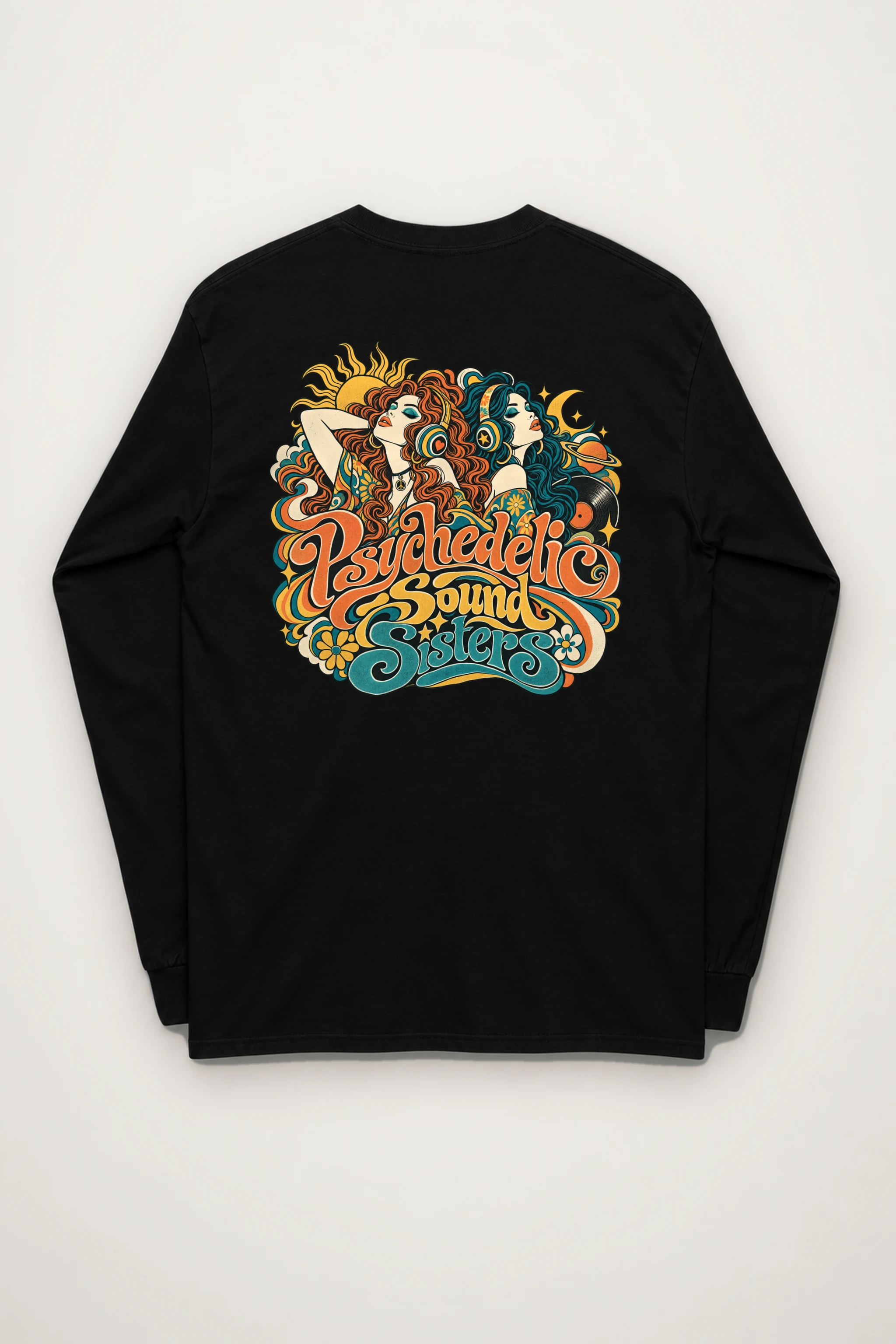 "Psychedelic Sound Sisters" Unisex Longsleeve T-shirt